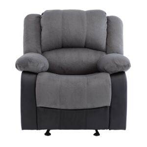 MICASA Recliner Glider Chair Black and Grey